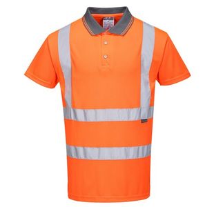 Hi-Vis Polo Shirt S/S Orange Xs