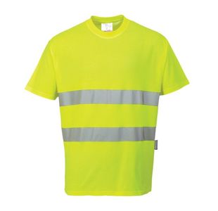 Hivis Ctn Comf T-Shirt S/S Yw S