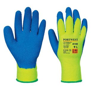 Cold Grip Glove Ylw/Blue Xxl Pk12