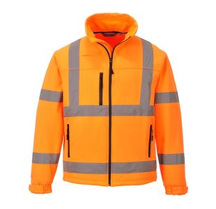 Hi-Vis Classic Softshell 3L Org L