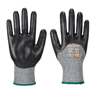 Cut 3/4 Nitrile Foam Glv Blk S Pk12
