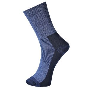 Thermal Sock Blue 39-43 Pk6