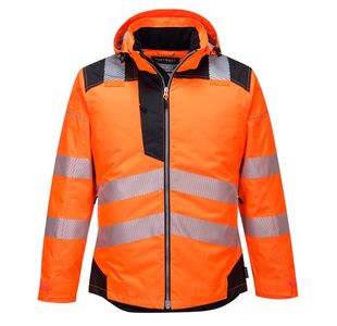 Pw3 Hi-Vis Winter Jacket Org/Blk L