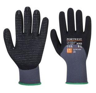 Dermiflex Ultra+ Glv Gy/Blk S Pk12