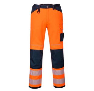 Pw3 Hi-Vis Work Trs Og/Nvy Short 28