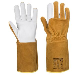 Tig Welding Gauntlet Brown L Pk6