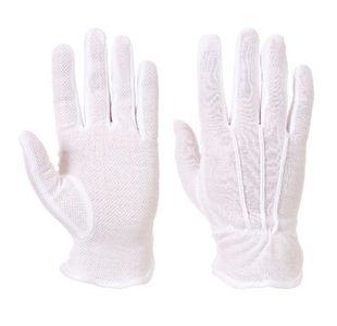 Microdot Glove White L Pk12