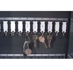 Magnettag Key Cab 50 Key Cap D/Gry