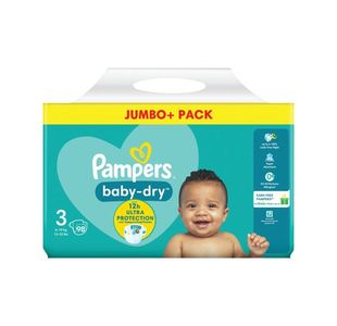Pampers Baby Dry Nappies Size 3 P196