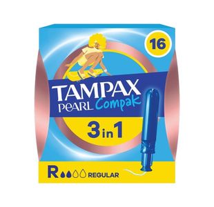 Tampax Compak Prl Tampon Reg X16 Pk8