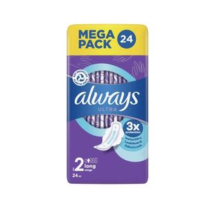 Always Ultra Lng Wings Pads Sz 2 P24