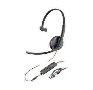 Poly Bw3215 Mono Usbc Hset+3.5+Usb-A