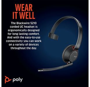 Poly Blackwire 5210 Usb-C/A Hset