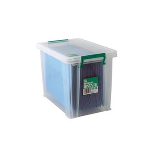Storestack 18.5L Storage Box Clear