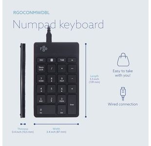 R-Go Numpad Break Numeric Keypad