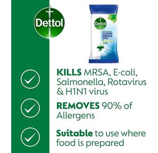Dettol Antl Cleansing Wipes X126