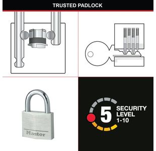 Master Lock 40Mm Aluminium Padlock