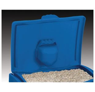 Economy Salt Bin Blk/Blue 47L