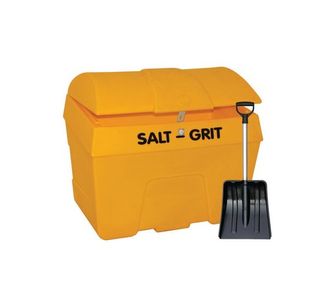 Heavy Duty Salt Bin + Hasp Ylw 200L