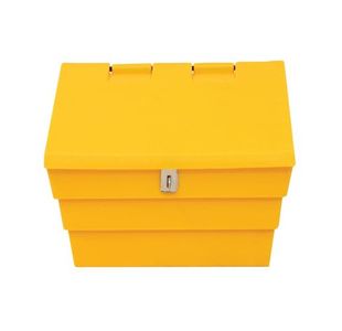 Mini Salt Bin + Locking Lid Ylw 50L