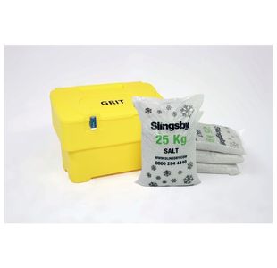 Salt Bin + Optional Locking Ylw 115L