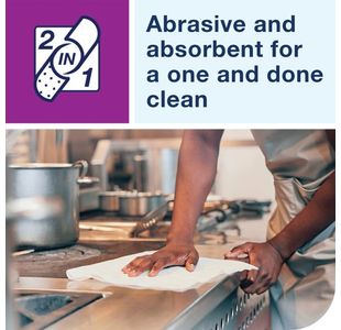 Tork 2In1 Scouring + Cleaning Cloth