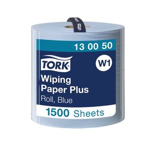 Tork W1 Wiping Paper Plus 2-Ply Blue