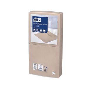 Tork Cocktail Napkin 2-Ply Nat Pk200