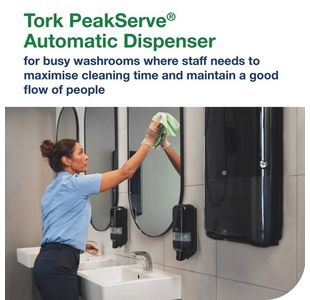 Tork Peakserve Auto Hnd Twl Disp Blk
