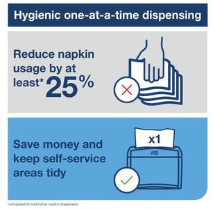 Tork Xpressnap Napkin Disp Silvr