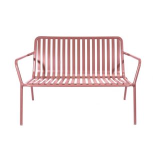 Lark 2 Seater Low Bench Brick Dust