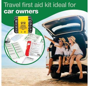 Car And Travel First Aid Kit Grey