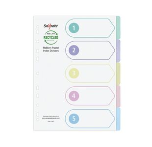 Reborn Index Dividers 5-Part Pk5