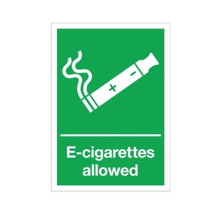 E-Cigarettes Allowed Plas 297X210