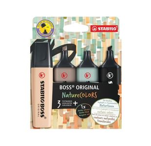 Stabilo Boss Original Natureclrs Pk4