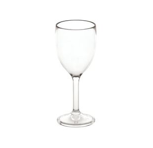 Wine Glass 265Ml Polycarb Clear Pk6