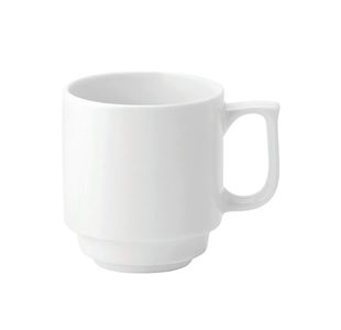 Pure White Stacking Mug 10Oz Pk6