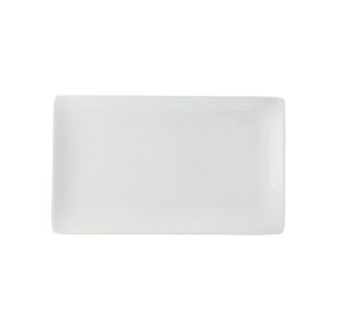 Pure White Rect Plate 28X16Cm Pk6