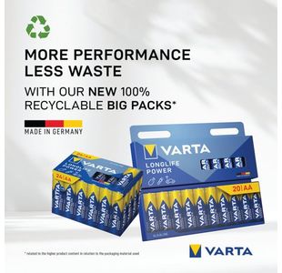 Varta Longlife Pwr Aaa Battery Pk40