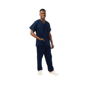 Unisex Scrub V-Neck Top Navy Xl