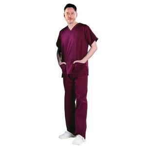 Smart Scrub Trouser Maroon Xs