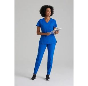 One Racer Scrub Top Ro Blue M