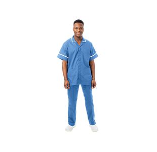 Philip Male Tunic Hosp Blu/Wht 44