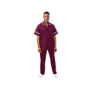 Philip Male Tunic Maroon/White 34