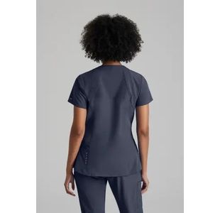 One Racer Scrub Top Steel Xs