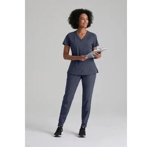 One Racer Scrub Top Steel Xl