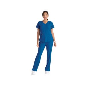 Breeze Womens Scrub Top Ro Blue 3Xl