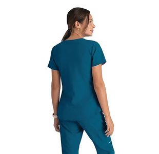 Breeze Womens Scrub Top Bah Blue 2Xl