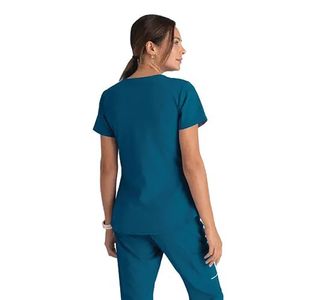 Breeze Womens Scrub Top Bah Blue 3Xl
