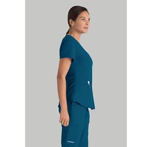 Breeze Womens Scrub Top Bah Blue 5Xl
